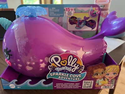 Polly Pocket Sparkle Cove Adventure Narwhal Adventurer Boat