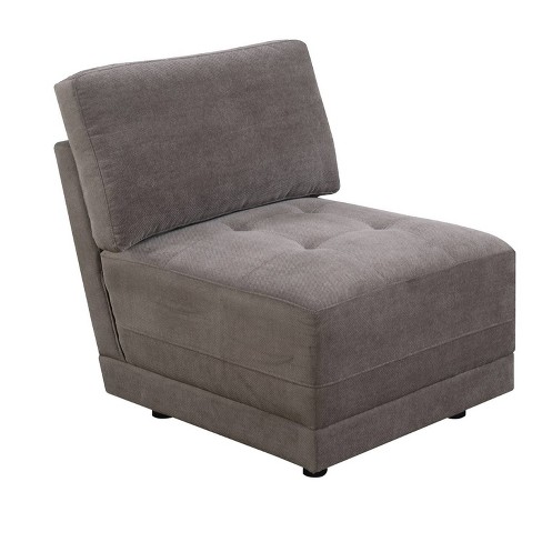 Waffle Suede Armless Chair With Back, Armless Chairs At Target