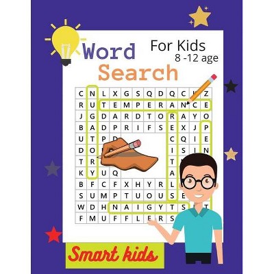 Words Search for Kids Ages 8-12 - by  Ionop Books (Paperback)