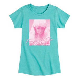 Girls' - Barbie - Fun In The Sun- Girls Fitted Short Sleeve Graphic T-Shirt Fitted Short Sleeve Graphic T-Shirt - 1 of 4