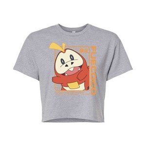 Women's - Pokémon - Fuecoco Stats Cropped Graphic T-Shirt - 1 of 4