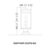 Z-Lite Nuri 1 - Light Lantern in  Black - 4 of 4