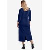 ellos Plus Size Three-Quarter Sleeve Knit Maxi Dress - 3 of 4