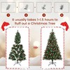 Hyleory Pre-Lit Artificial Christmas Tree Decorated with Pine Cones and LED Lights - 3 of 4