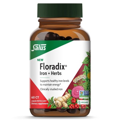 Floradix Iron + Herbs - Iron Supplement for Healthy Energy Support* - Vegan, Non-GMO, Gluten-Free, Soy-Free