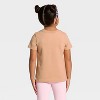 Toddler Girls' Short Sleeve Snack Connoisseur Graphic T-Shirt - Cat & Jack™ Light Brown - 3 of 4