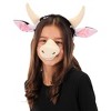 HalloweenCostumes.com    Cow Ears and Tail Set, Black/White/Pink - image 2 of 4