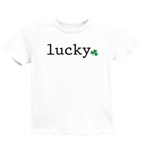 The Juniper Shop Lucky Typewriter Clover Youth Short Sleeve Tee - 1 of 4