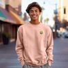 Dalix Alien Embroidery Relaxed Crewneck Sweatshirt Soft Fleece Fit Lounge Mens - 3 of 4