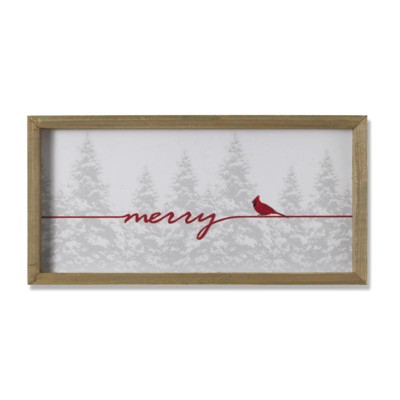 Gerson - Holiday Cardinal - Wall Sign - White - Case of 8