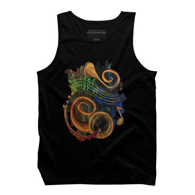 Men's Design By Humans The ART of Music By Adamzworld Tank Top