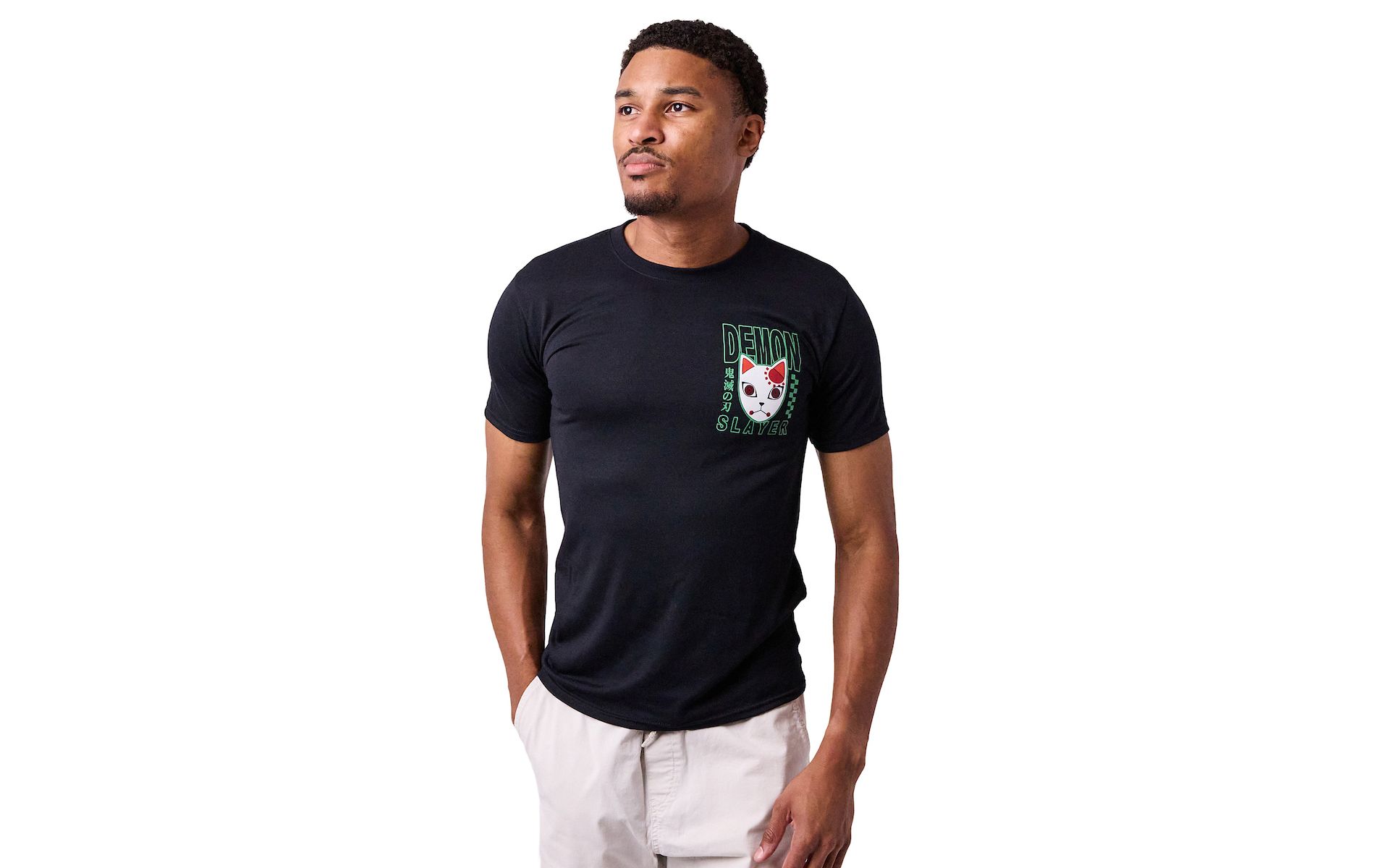 Demon Slayer Chachamaru Men's Black Short Sleeve Performance Dri-Fit Gym  Tee
