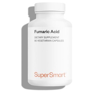SuperSmart Fumaric Acid 500mg per Day (Maximum Strength) - Natural Supplement | Non-GMO & Gluten Free - 90 Vegetarian Capsules - 1 of 4