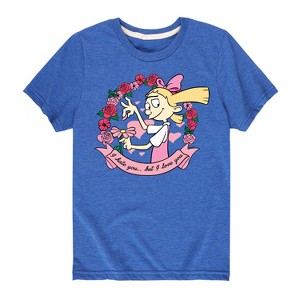 Boys' - Hey Arnold! - Valentine's I Love You Short Sleeve Graphic T-Shirt - 1 of 4
