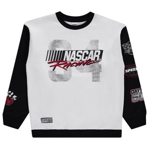 Vintage NASCAR Daytona 500 Sweatshirt - NASCAR Racing Mens Embroidered Chenille Crewneck Sweatshirt - 1 of 4