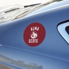 Alma College Scots Logo Automotive Car Refrigerator Locker Vinyl Circle Magnet - 3 of 4