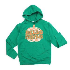 Simply Sage Market Women's Graphic Hoodie Hello Pumpkin Sparkles - 1 of 3