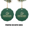 Saint Leo University Primary Logo Porcelain Scalloped Holiday Christmas Tree Ornament  2.8" (7.1 cm) - 2 of 4