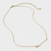14K Gold Dipped Cubic Zirconia Initial Necklace - A New Day™ - 3 of 4