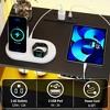 Dolonm 2 Pack Modern Nightstand with Charging Station, Bedside Tables with LED Light and Fabric Drawers,2-Layer Drawer - 4 of 4