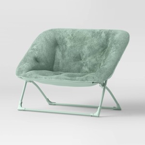Folding Dish Kids' Loveseat - Pillowfort™ - 1 of 4