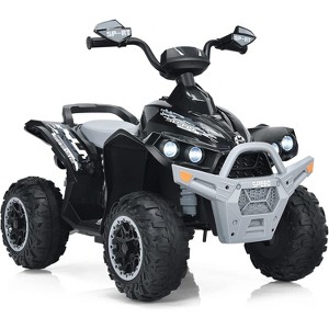Costway Kids Ride on ATV 12V 4 Wheeler Quad Toy Vehicle with LED Lights - 1 of 4