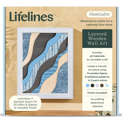 Lifelines FlowCrafts - Layered wooden Wall Art