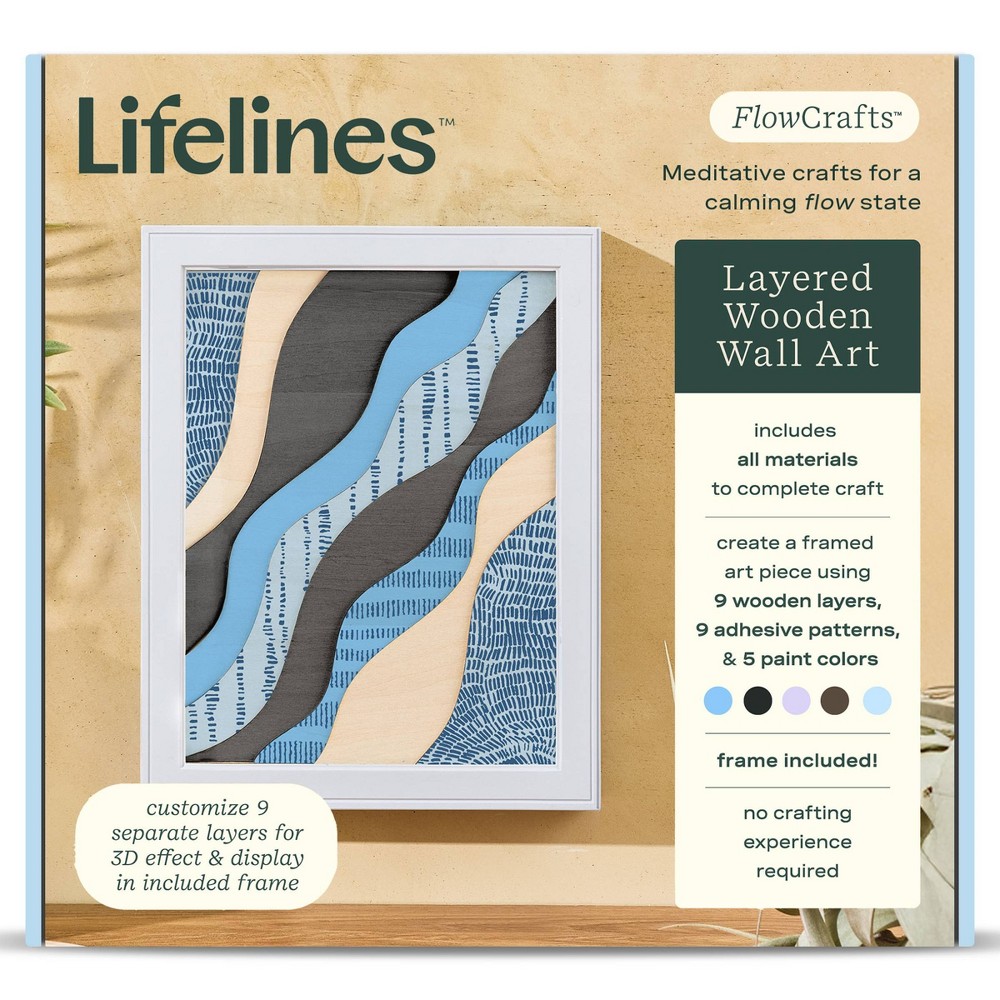 Lifelines FlowCrafts - Layered wooden Wall Art
