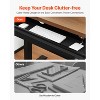 VEVOR 26" Wide Under Desk Drawer Slide Out, Under Desk Mounted Pull-out Drawer Attachment, Hidden Desktop Storage Organizer, 29x9x4 in, Black - 3 of 4