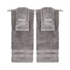 6pc Bel Aire Towel Set Gray - Caro Home - 2 of 3