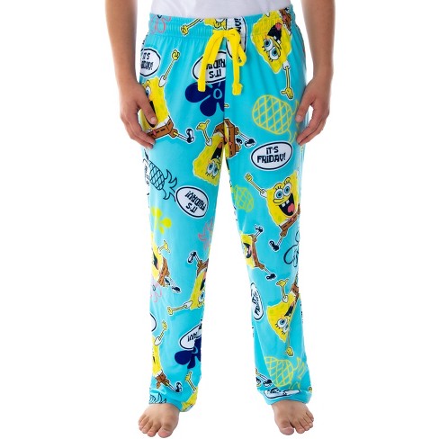 Nickelodeon SpongeBob Squarepants Womens' It's Friday! Sleep Lounge Pajama  Pants (SM) Multicoloured