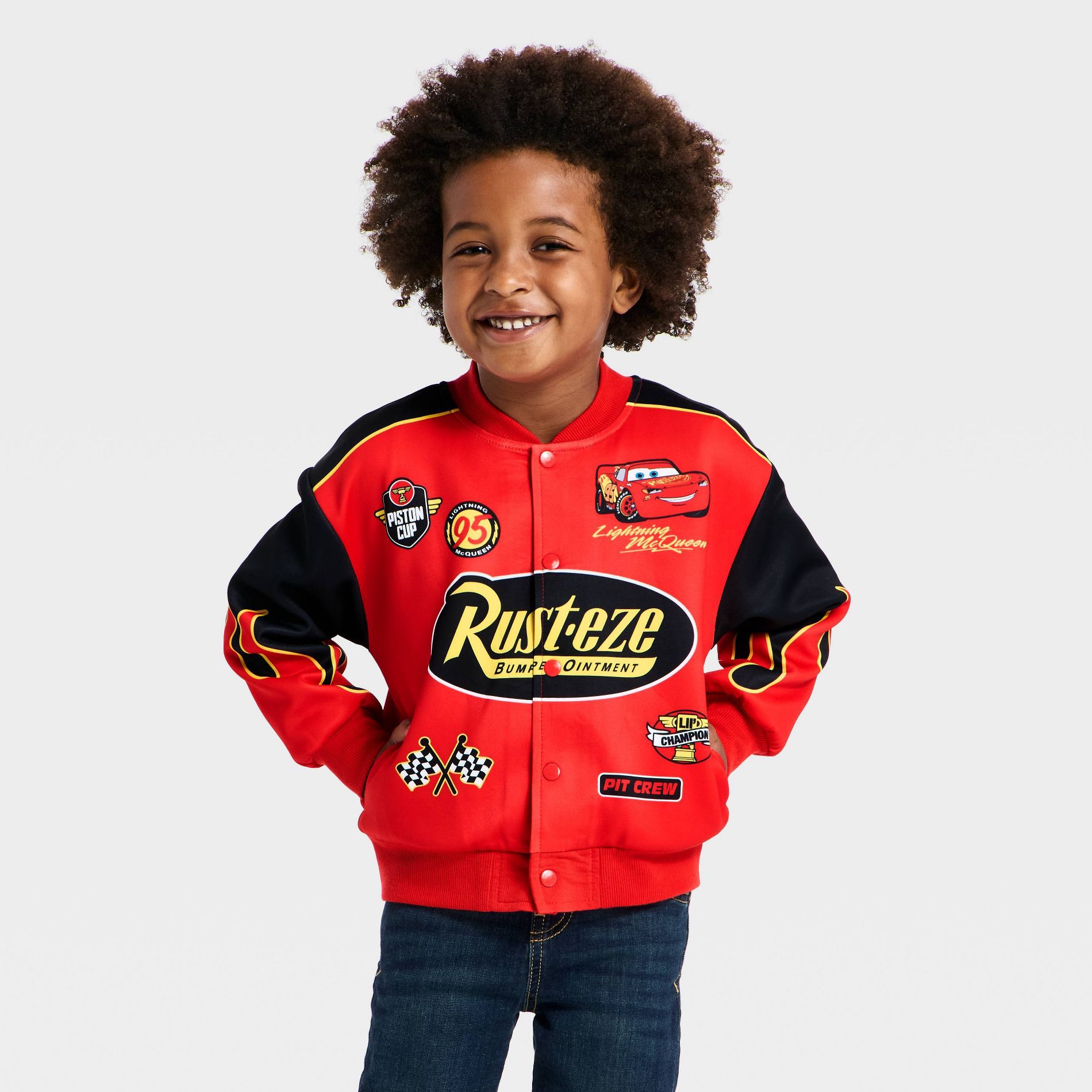 Toddler Boys' Disney Cars Lightning McQueen Jacket - Red