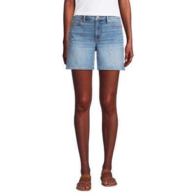 Lands' End Women's Recover Mid Rise 7" Jean Shorts