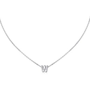Small Initial Necklace for Women, Stainless Steel Tiny Letter Personalized Pendant - 1 of 4