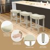 WestinTrends 24" Upholstered Saddle Seat Counter Stool - 3 of 4