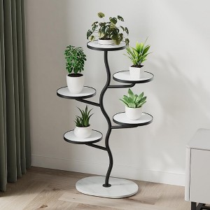 Metal Plant Stand, Multi-Layer Indoor Flower Stand Corner Plant Shelf Flower Pot Holder Tall Planter Holder Shelf Rack For Patio Living Room - 1 of 4