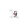 Black Bow Jewelry Sterling Silver October Crystal Birthstone, 6-Stone Bead Charm - 2 of 3