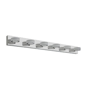Bella Depot  Modern Chrome 6-Light LED Vanity Light Fixture - 1 of 4