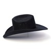 Western Express Black Felt Western Cattleman Hat with Black Hat Band - 4 of 4
