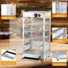 Acekool Stainless Steel 5-Layer Pizza Warmer Display Cabinet with 3D Convection Heating, Temperature Control from 86°F to 185°F, LED Light - 2 of 4