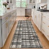 Striped Geometric Washable Runner Rug - Stain Resistant, Non-Slip Backing, Low Pile - For Hallway, Laundry, Bedroom - 4 of 4