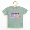 The Juniper Shop First Day Of School Checker Border Toddler Short Sleeve Tee - 2 of 4