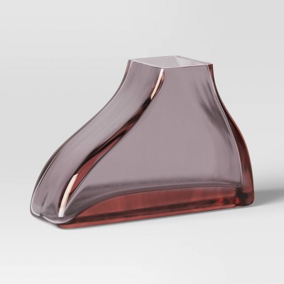 Small Pink Curved Glass Vase - Threshold™