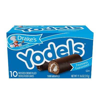 Drake Yodels Frosted Creme Filled Devil's Food Cakes - 11oz/10ct