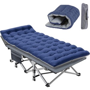Docred Folding Camping Cot with Mattress & Carry Bag for Adults – Standard & Oversized XXL, Single & 2-Pack Outdoor Sleeping Bed Options - 1 of 4