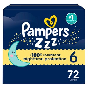 Pampers Swaddlers Overnight Diapers - 1 of 4