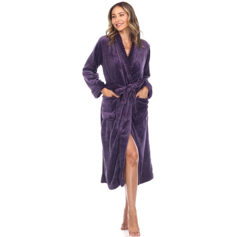 Women's Super Soft and Cozy Lounge Robe  - White Mark, 2 of 5