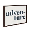 Kate and Laurel Sylvie Adventure Framed Canvas by Apricot and Birch, 18x24, Walnut Brown - 2 of 4
