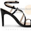 Perphy Women's Strappy Lace-up Slingback Open Toe Stiletto Heels Sandals - 4 of 4