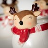 5.5"H Sullivans Christmas Whimsical Reindeer Containers Set of 3, Multicolor, Indoor Christmas Decor - 2 of 4